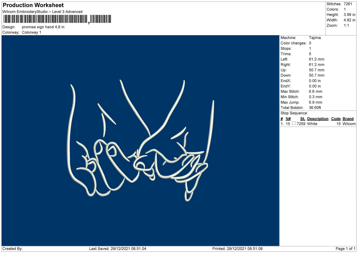 Promise Sign Hand