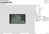 Psycho Rectangle Embroidery File 6 sizes