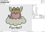 Purrfect Embroidery File 6 size