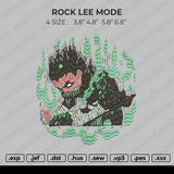 Rock Lee Mode Embroidery