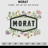 MORAT Embroidery File 6 size