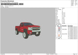 Red Truck Embroidery File 6 sizes