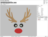 Reindeer Christmas Embroidery