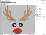 Reindeer Christmas Embroidery