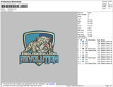 ENGLISH Bulldog revolution embroidery