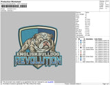 ENGLISH Bulldog revolution embroidery
