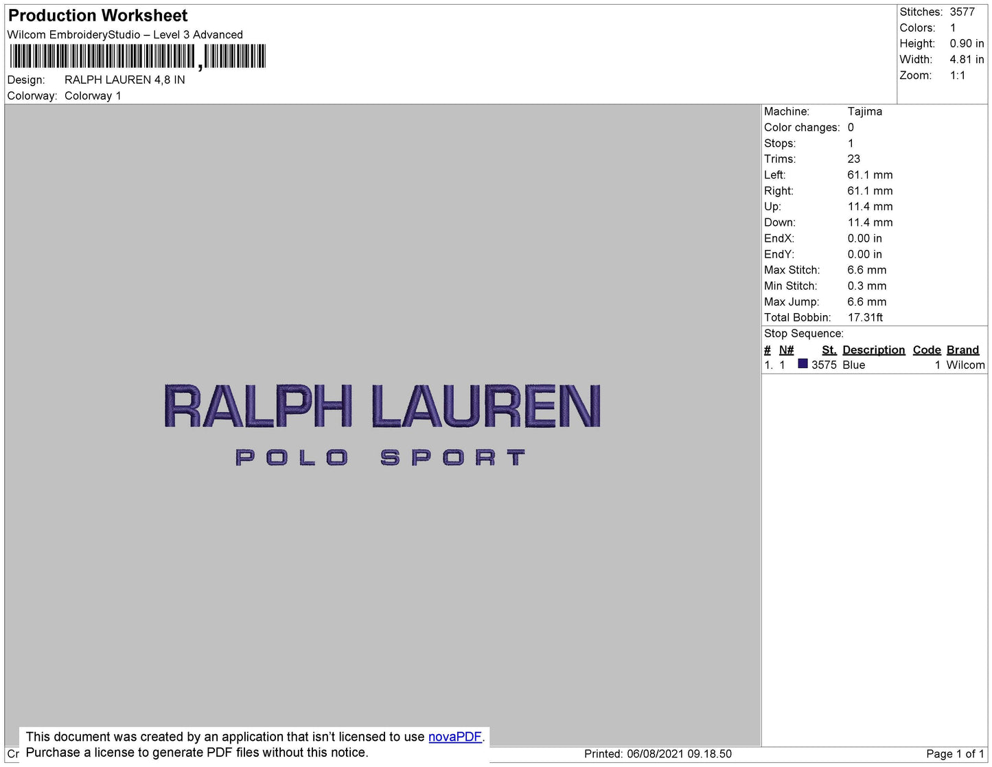 Ralph Lauren Embroidery