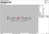 Rosietext Embroidery File 6 sizes