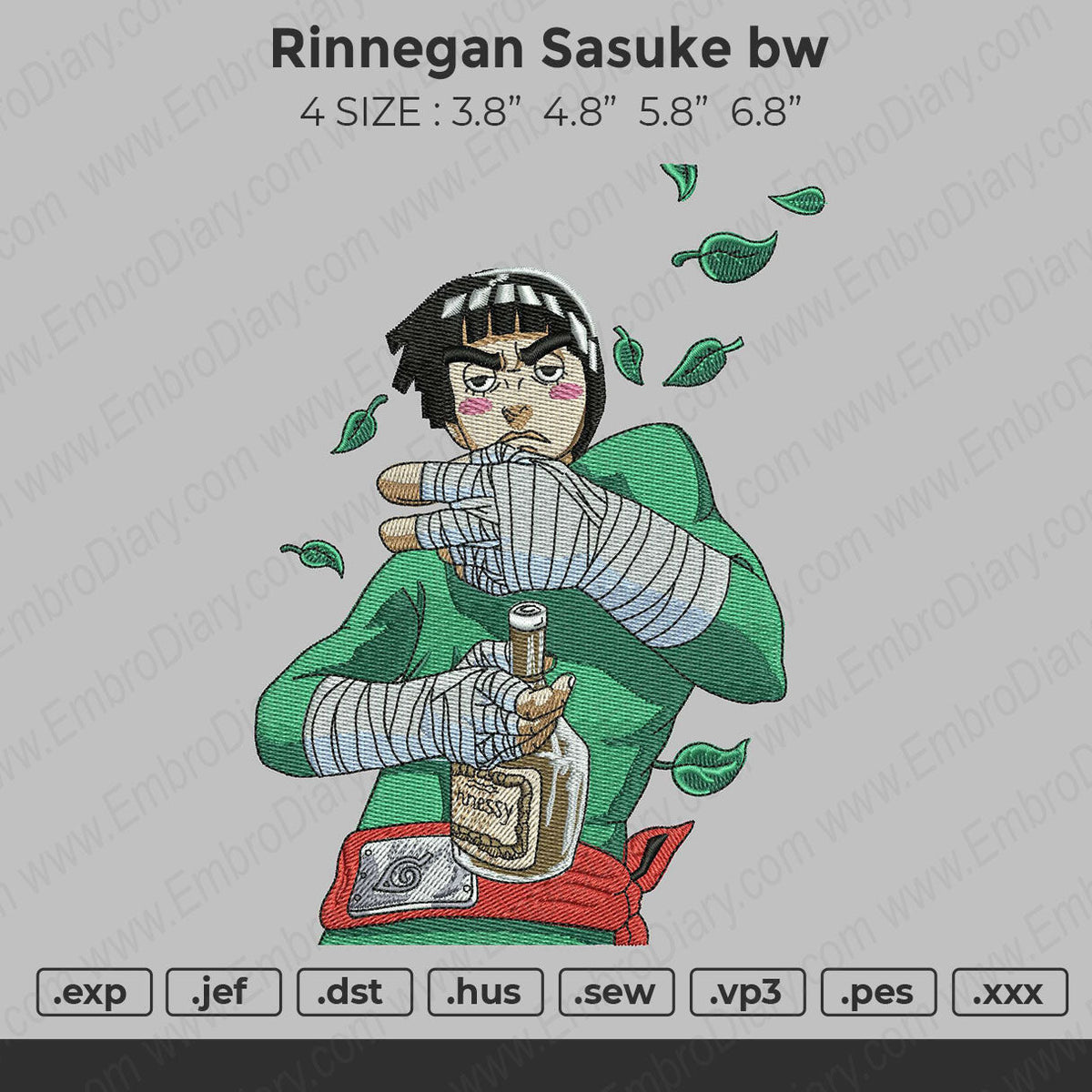 Rock Lee v5 Embroidery