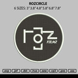 Rozcircle Embroidery File 6 sizes