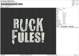 Ruck Puff Embroidery File 6 sizes