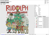 Rudolf Embroidery File 6 size