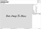Run Away Embroidery
