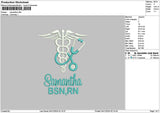 Samnthatext 01 Embroidery File 6 sizes