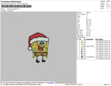 Santa Spongebob Embroidery
