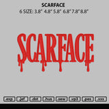 Scarface Embroidery File 6 sizes