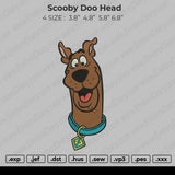 Scooby Doo Head  Embroidery