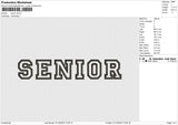 Senior Embroidery File 6 size
