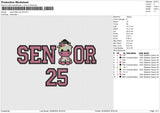 Senior little cow 25 Embroidery File 6 size