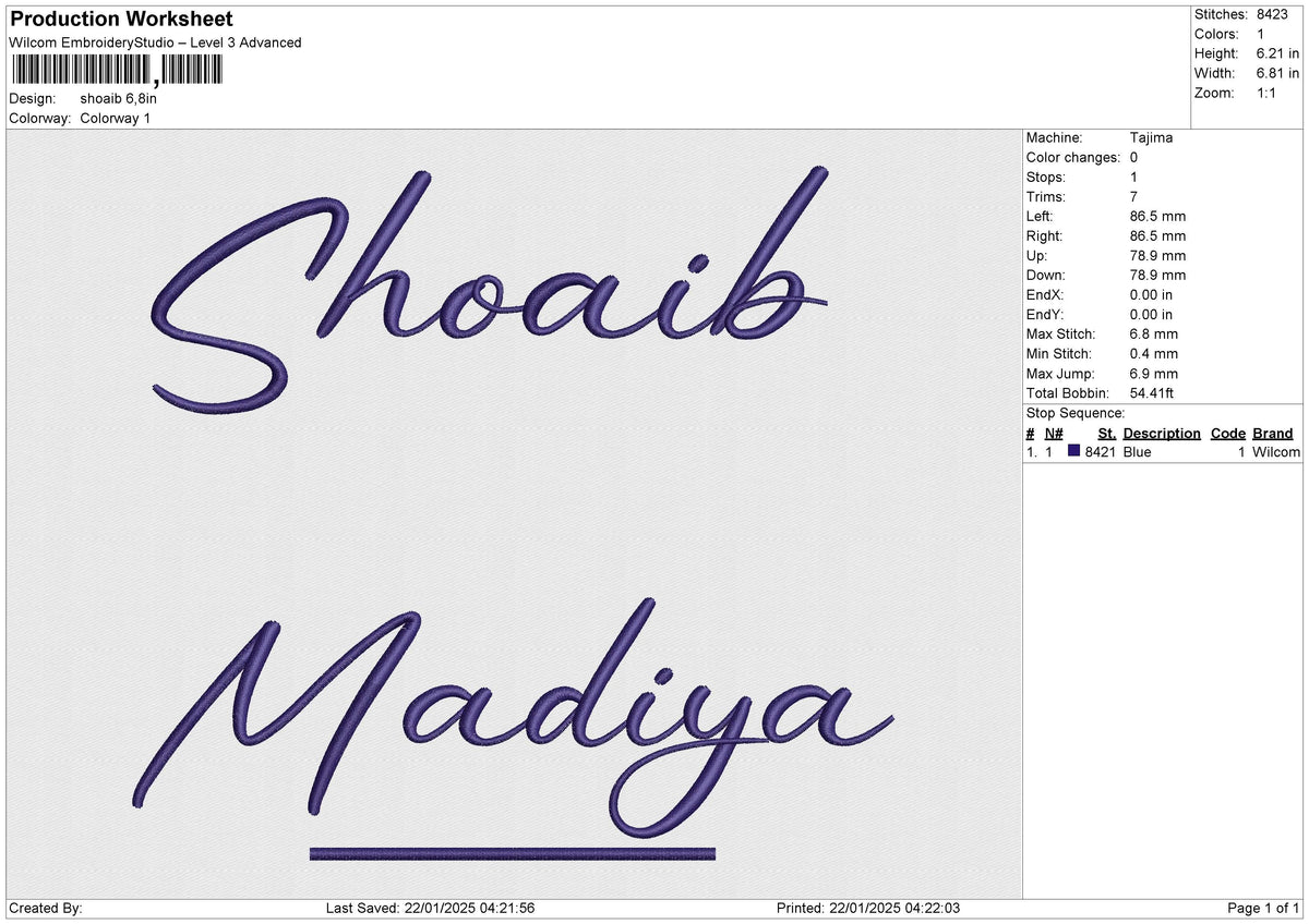 Shoaib Embroidery File 6 size