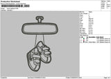 Shoes Applique Embroidery File 6 sizes