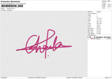 Signature Embroidery File 6 size