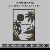 Silhouette 0409 Embroidery File 6 sizes