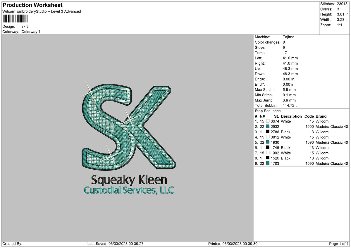 Sk Embroidery File 6 sizes