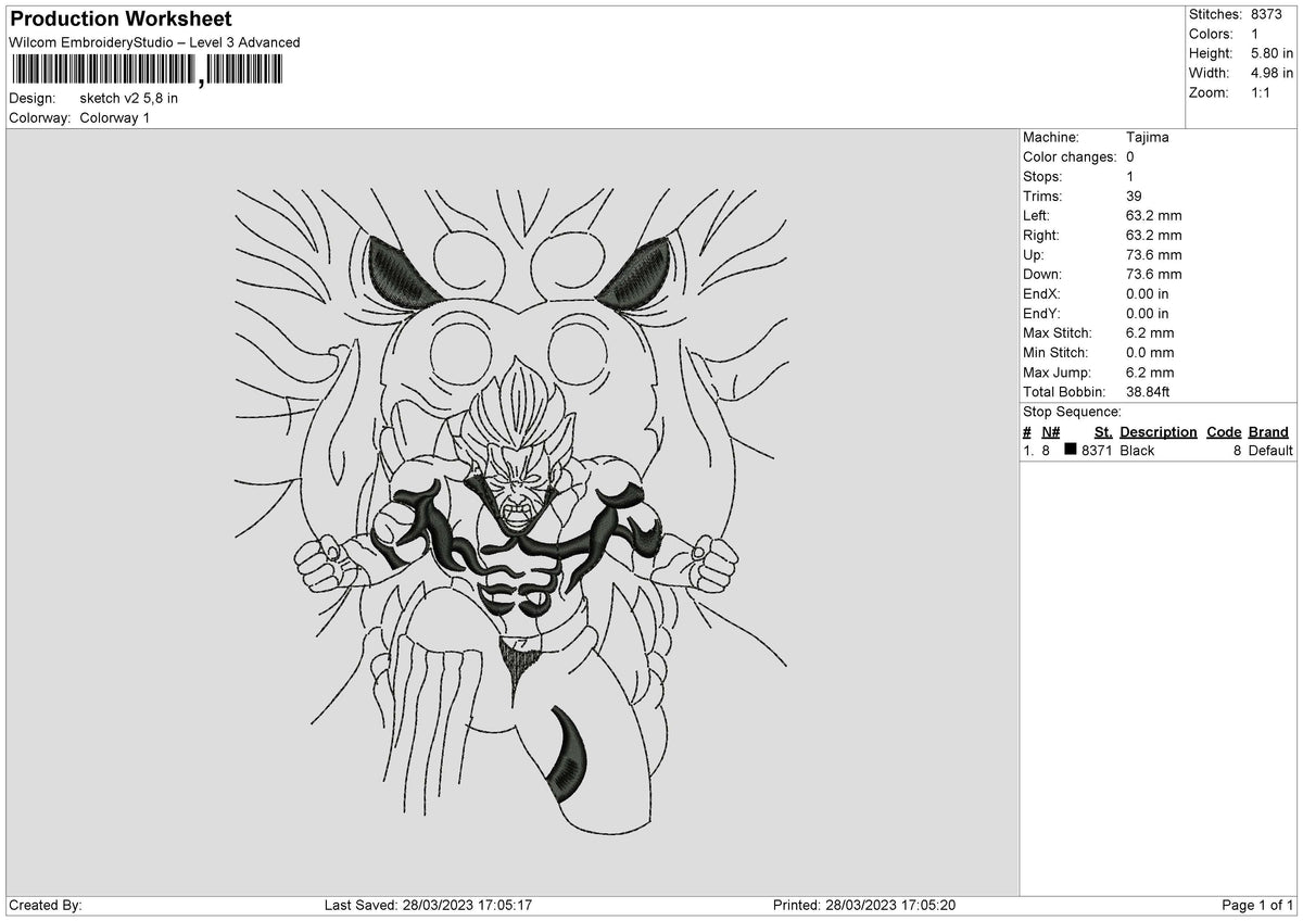 Sketch V2 Embroidery