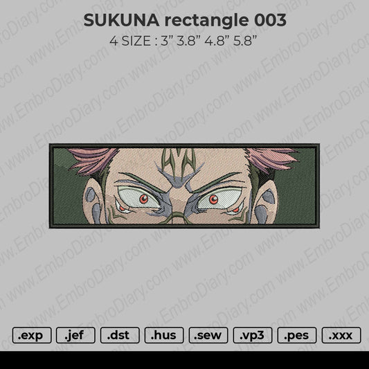 Sukuna Rectangle 003 Embroidery