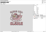 Pink Train Embroidery  File 6 sizes