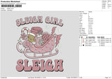 Pink Train Embroidery  File 6 sizes