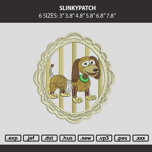 Slinkypatch Embroidery Machine Design File 6 sizes