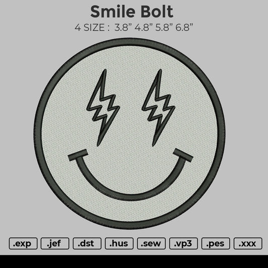 Smile Bolt Embroidery
