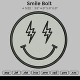 Smile Bolt Embroidery
