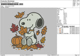 Snoopy3108 Embroidery File 6 sizes