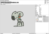 Snoopy Dietdew Embroidery File 6 sizes