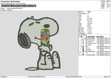 Snoopy Mountain Embroidery File 6 sizes
