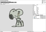 Snoopy Redbull Coconut Embroidery File 6 sizes
