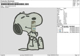 Snoopy Redbull Coconut Embroidery File 6 sizes