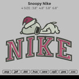 Snoopy Nike Embroidery