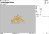 Snow Properties Embroidery File 6 sizes