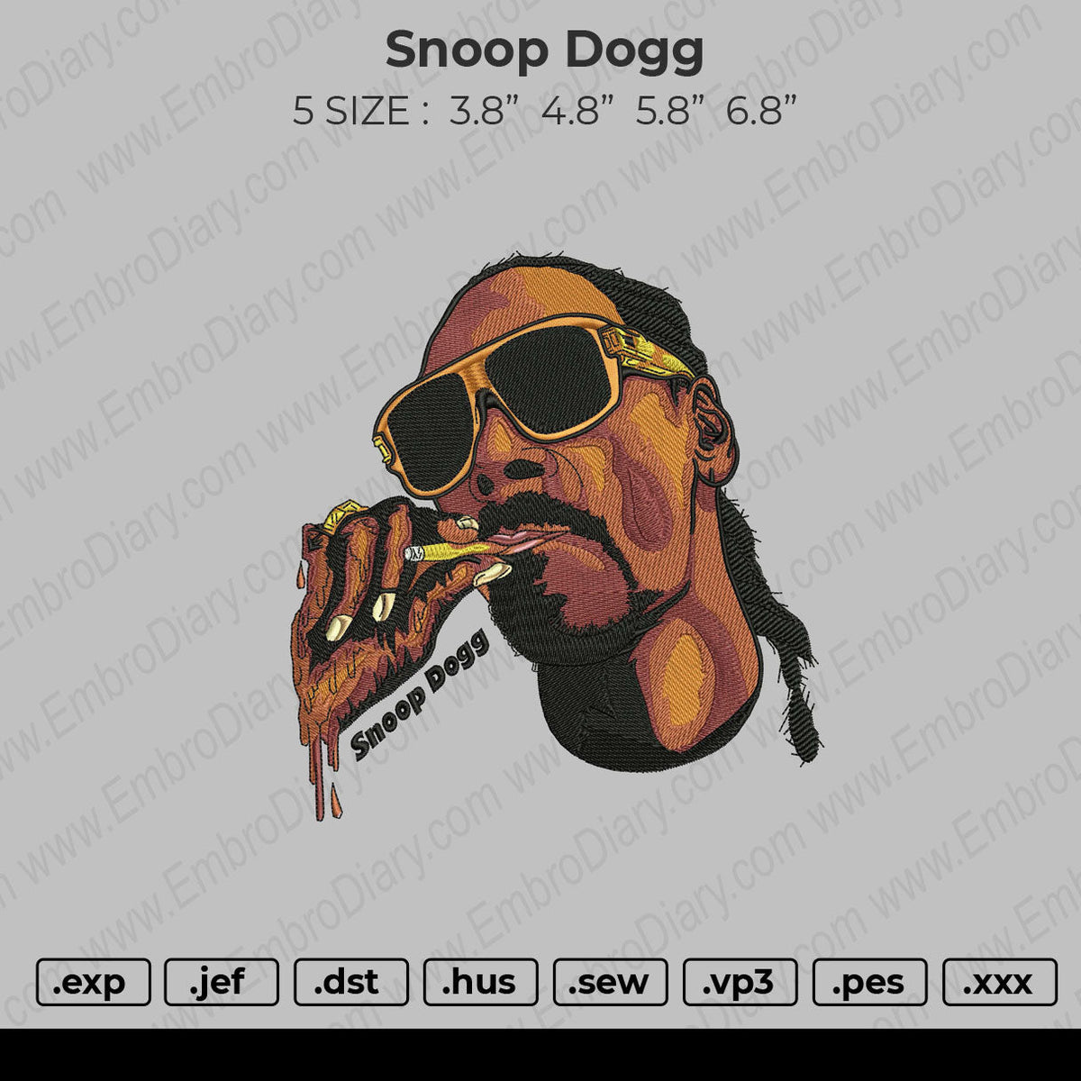 Snoop Dog Embroidery