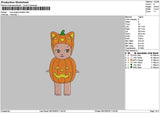Pumpkin Sony Embroidery File 6 sizes