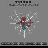 Spider Chibi 02 Embroidery File 6 sizes
