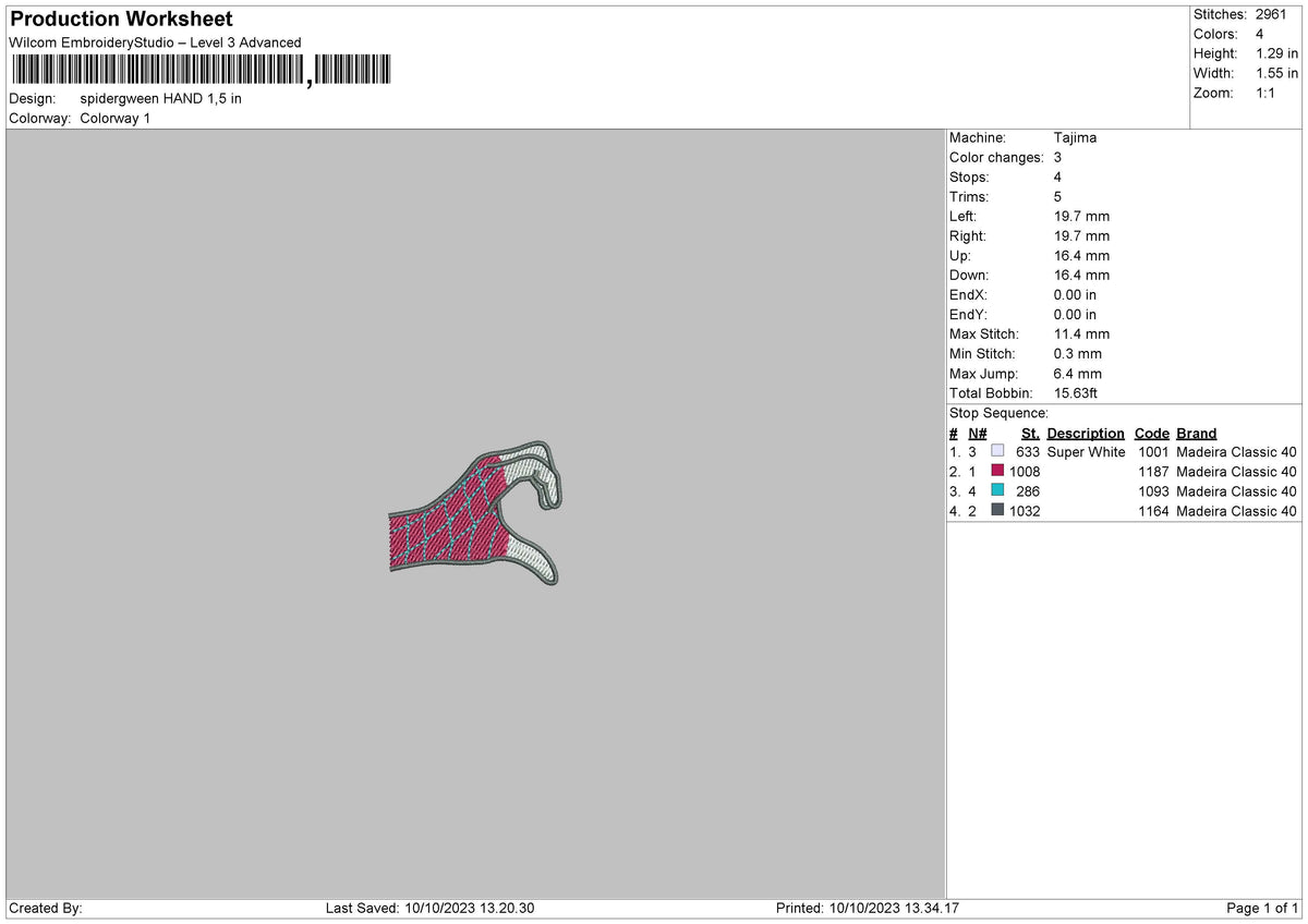 Gwen Hand Embroidery File 6 sizes
