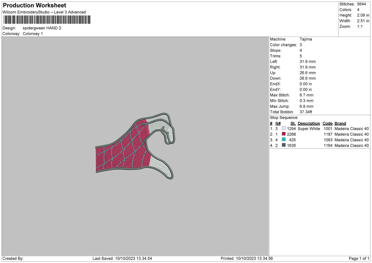 Gwen Hand Embroidery File 6 sizes
