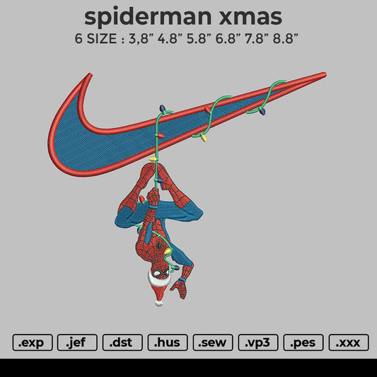 Spiderman Xmas Embroidery