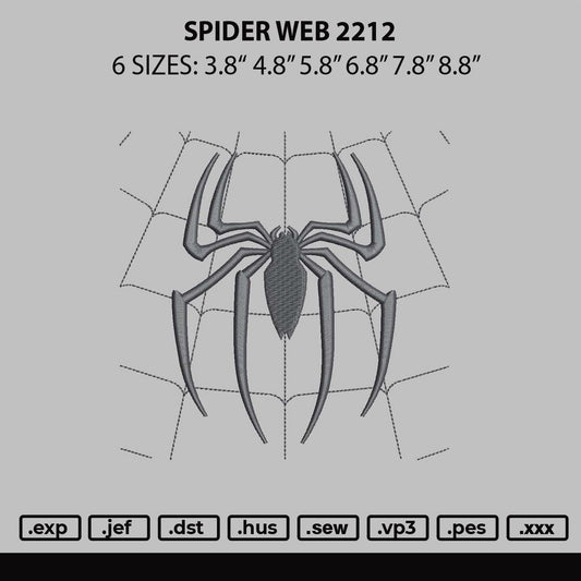 Spider Web 2212 Embroidery File 6 sizes