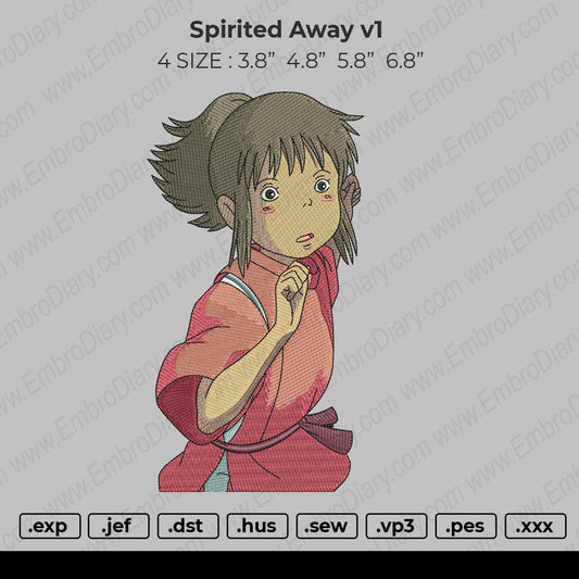 Spirited Away V1 Embroidery